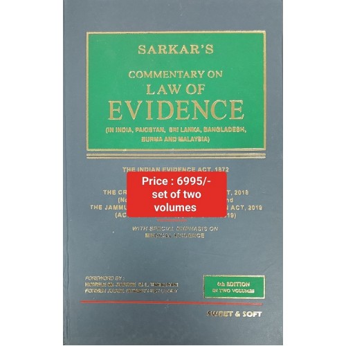 S. C. Sarkar's Commentary on The Law of Evidence by Sweet & Soft Publication [2 HB Volumes 2023] 